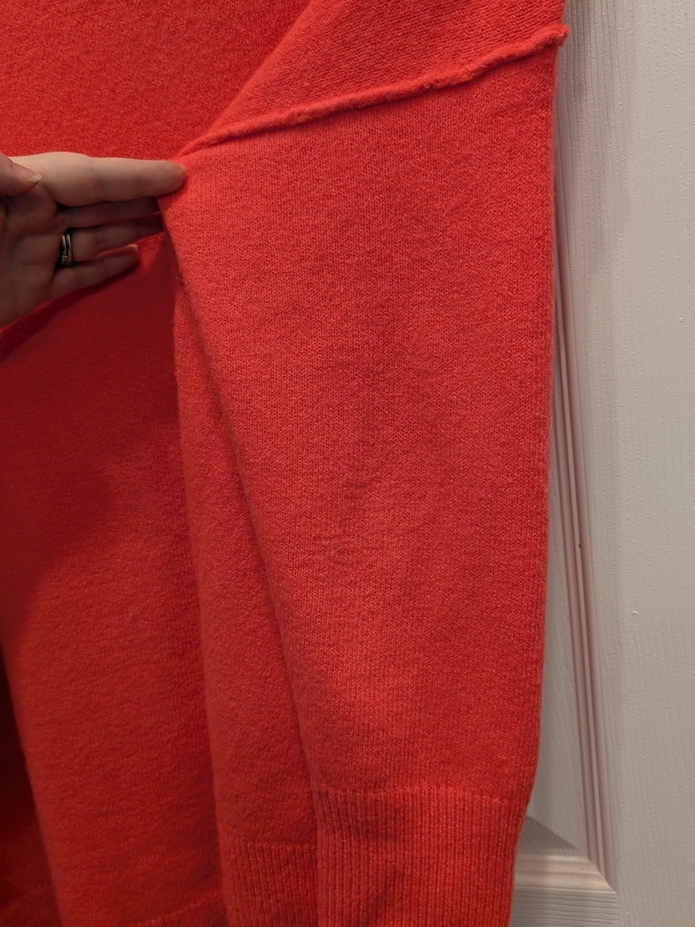 Vince Camuto Neon Coral Crewneck Sweater - Picture 3 of 4